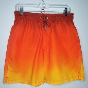 Bugatchi Size M Men's Bithingsuirlt Shorts in Bold Orange
